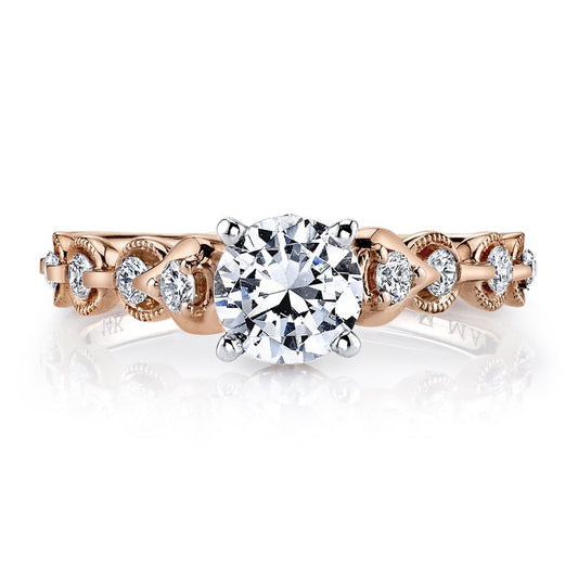 Ladies Round Engagement Ring 25831