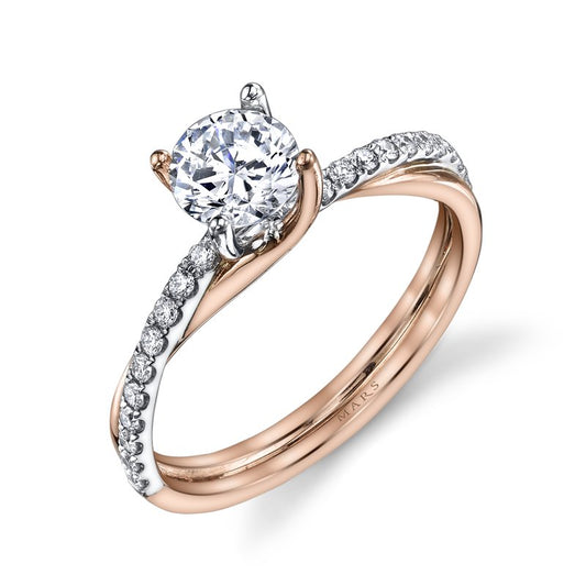 Ladies Round Engagement Ring 26509