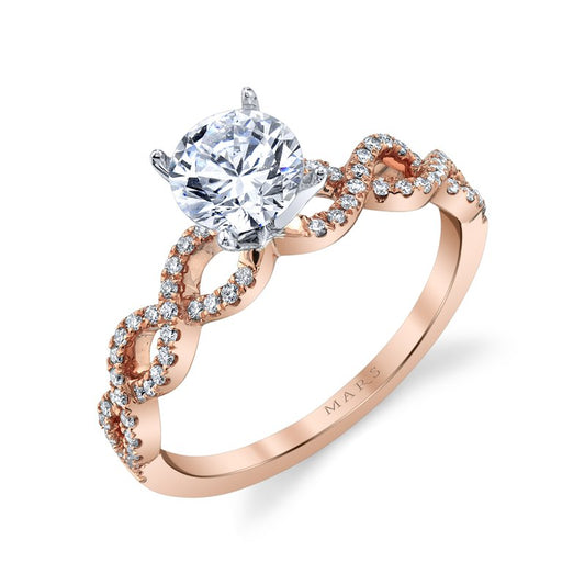 Ladies Round Engagement Ring 27221