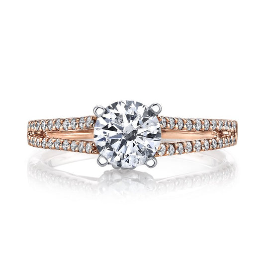 Ladies Round Engagement Ring 25851