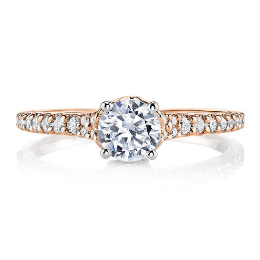 Ladies Round Engagement Ring 25817