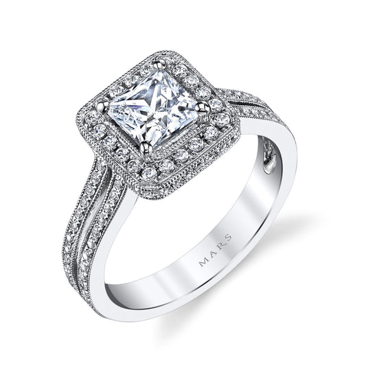 Ladies Princess Engagement Ring 25014