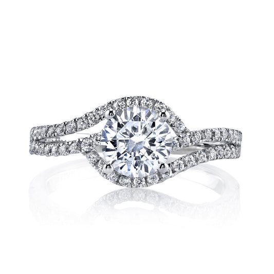 Ladies Round Engagement Ring 25149