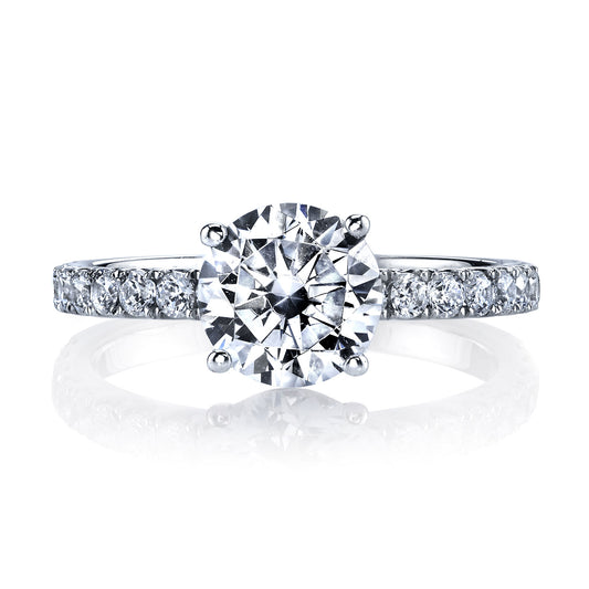 Ladies Round Engagement Ring 25167