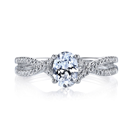 Ladies Oval Engagement Ring 25475