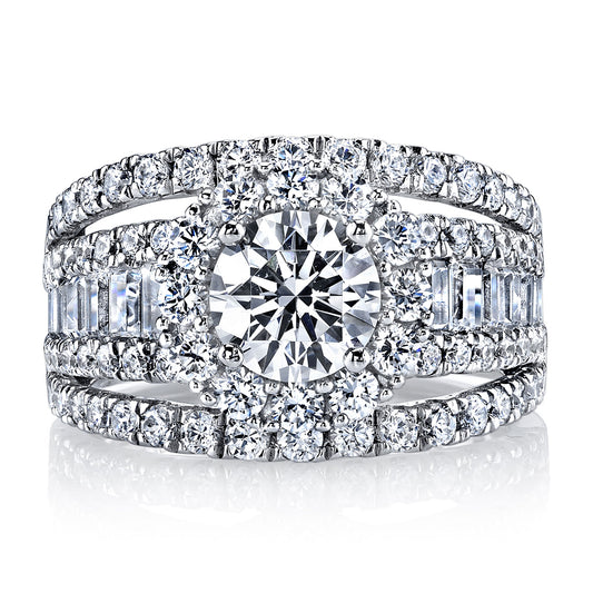 Ladies Round Engagement Ring 25625