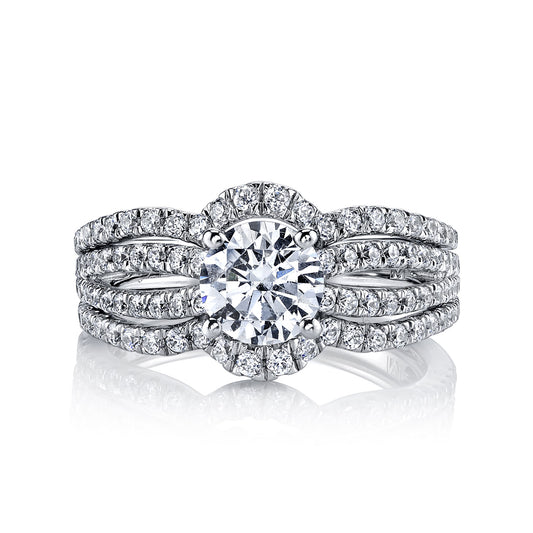 Ladies Round Engagement Ring 25633