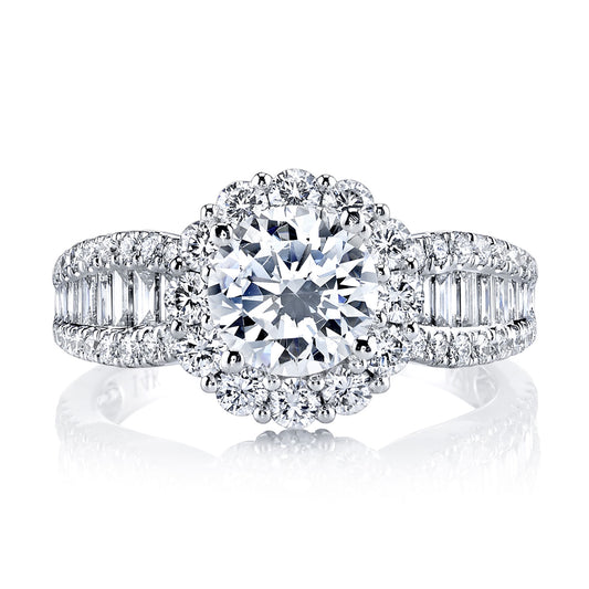 Ladies Round Engagement Ring 25649