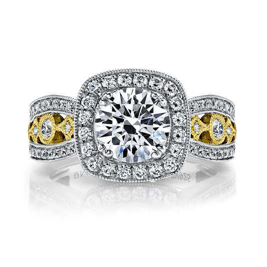 Ladies Round Engagement Ring 26047TT-R150