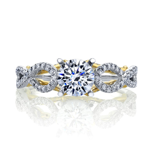 Ladies Round Engagement Ring 26131TT