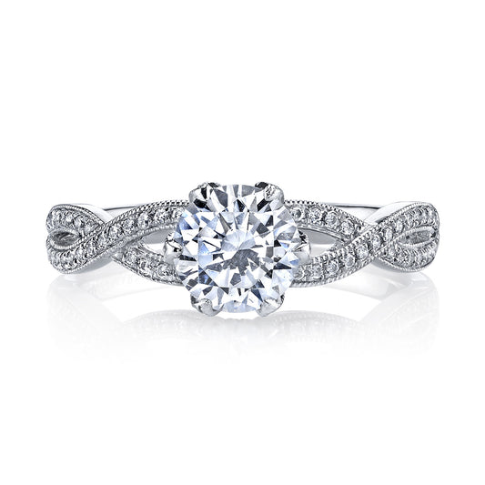 Ladies Round Engagement Ring 26215