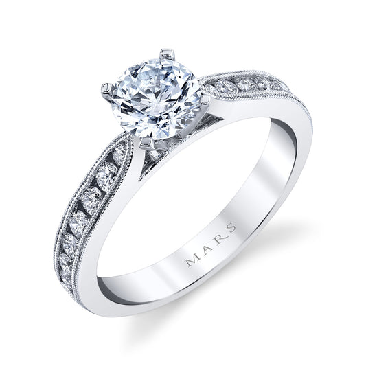 Ladies Round Engagement Ring 26291