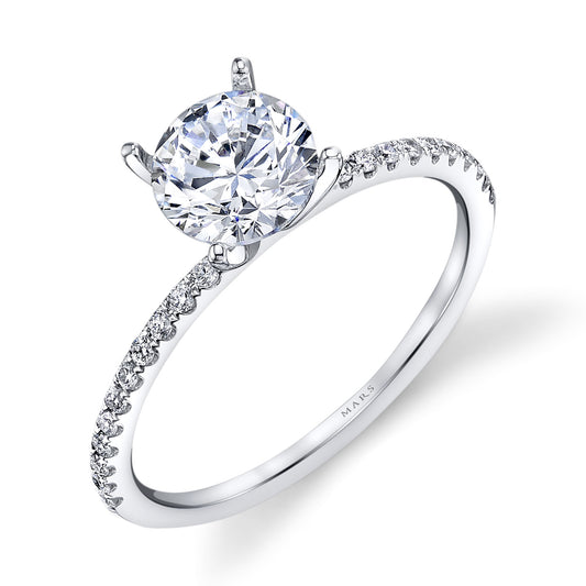 Ladies Round Engagement Ring 26297
