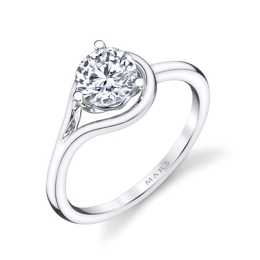 Ladies Round Engagement Ring 26519