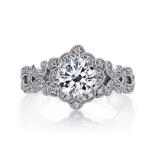 Ladies Round Engagement Ring 26594