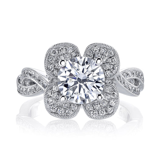 Ladies Round Engagement Ring 26936