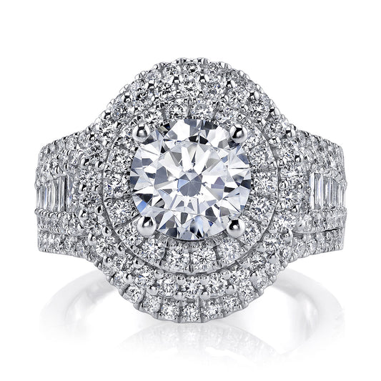 Ladies Round Engagement Ring 26937