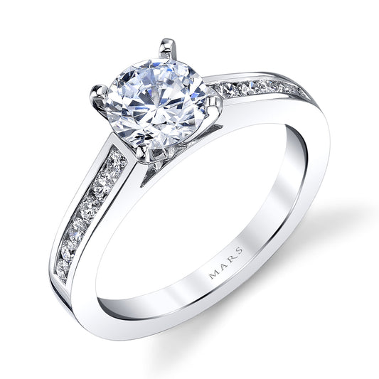 Ladies Round Engagement Ring 26945