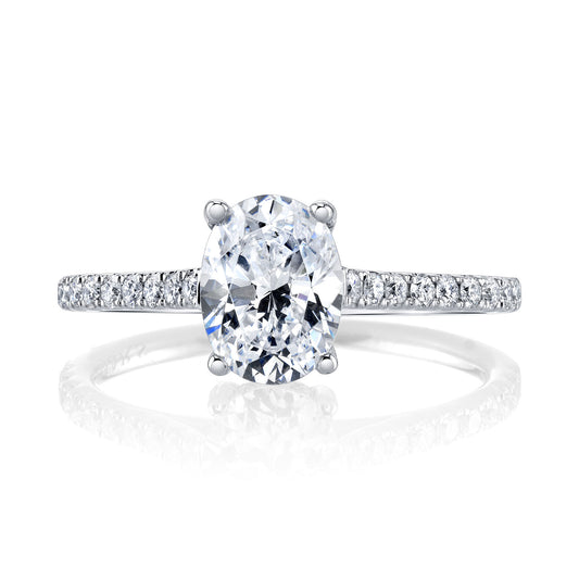 Ladies Oval Engagement Ring 27039OV