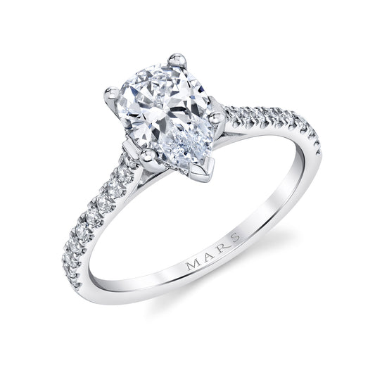 Ladies Pear Engagement Ring 27039PS