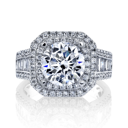 Ladies Round Engagement Ring 27120