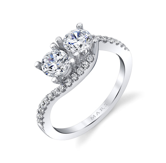 Ladies Round Engagement Ring 27176