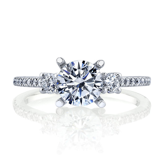 Ladies Round Engagement Ring 27199