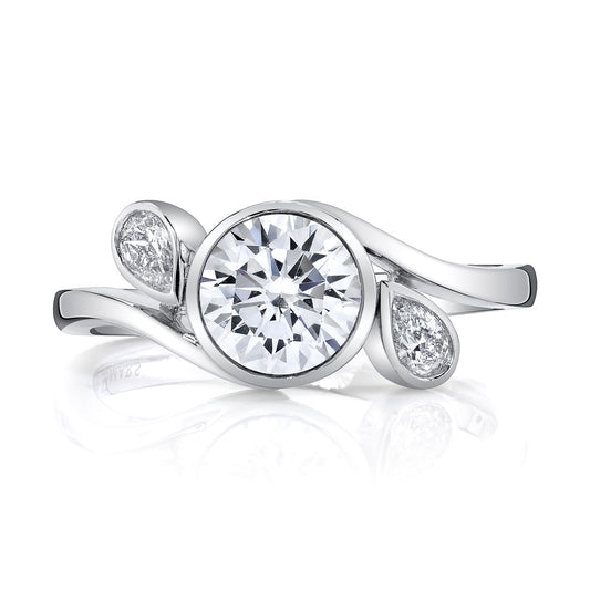 Ladies Round Engagement Ring 27325