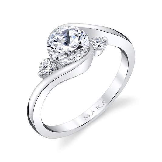 Ladies Round Engagement Ring 27326