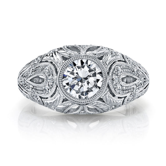 Ladies Round Engagement Ring 27358