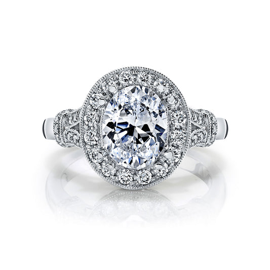 Ladies Oval Engagement Ring 27388
