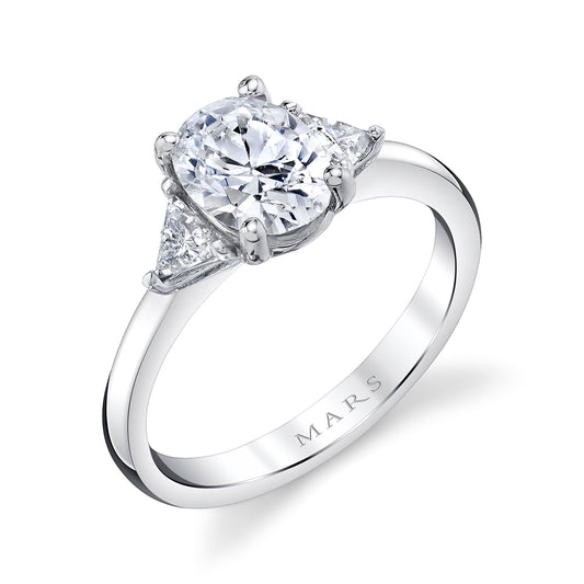 Ladies Oval Engagement Ring 27400