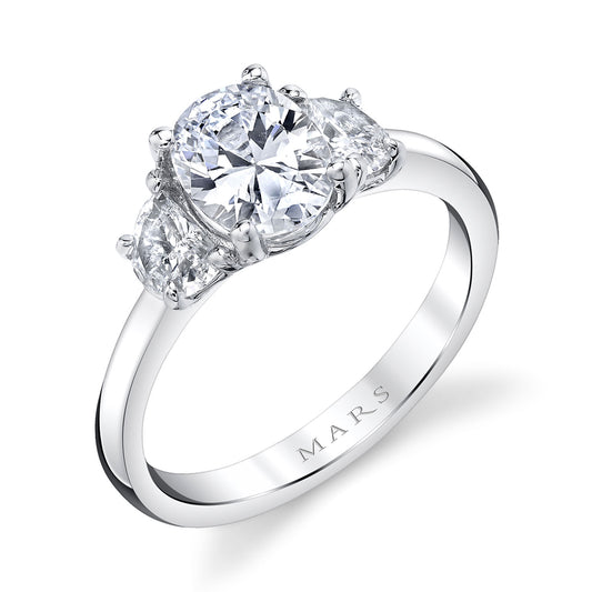 Ladies Oval Engagement Ring 27402