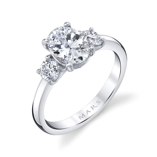 Ladies Oval Engagement Ring 27403