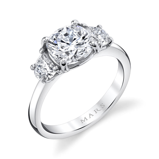 Ladies Round Engagement Ring 27408