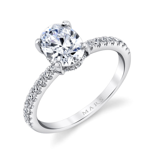 Ladies Oval Engagement Ring 27422-OV8X6