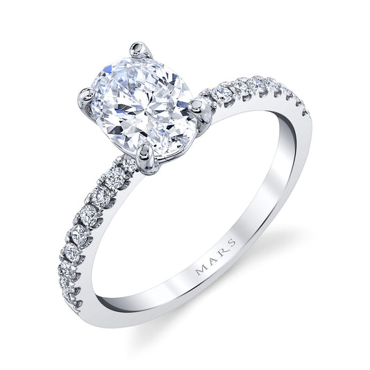 Ladies Oval Engagement Ring 27459OV
