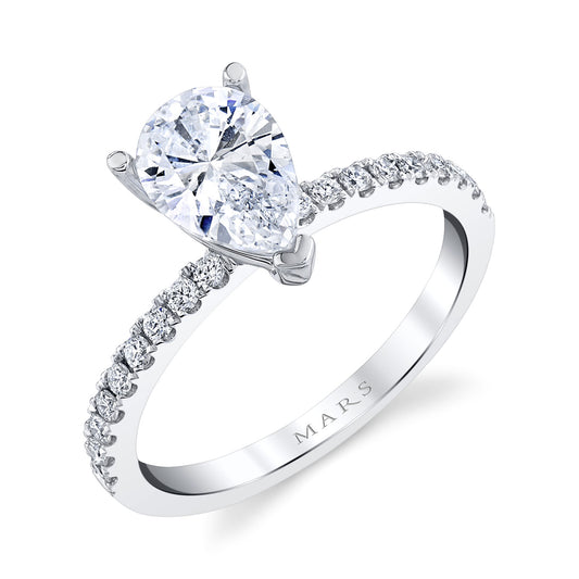 Ladies Pear Engagement Ring 27459PS
