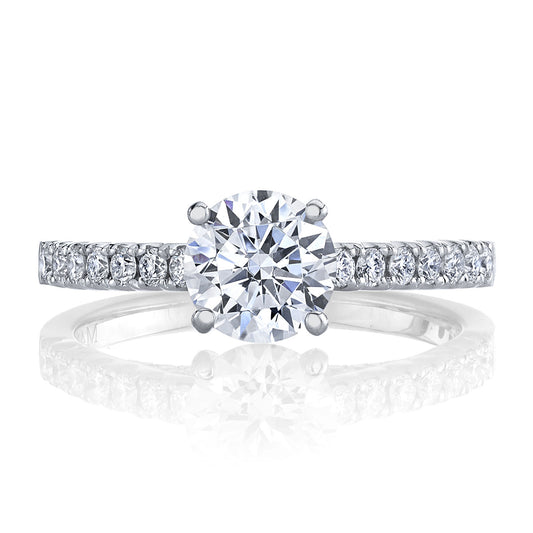 Ladies Round Engagement Ring 27497