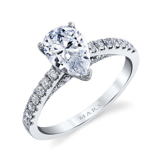 Ladies Pear Engagement Ring 27503