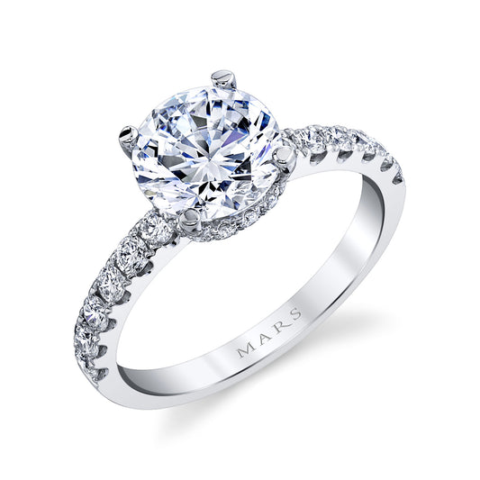 Ladies Round Engagement Ring 27507