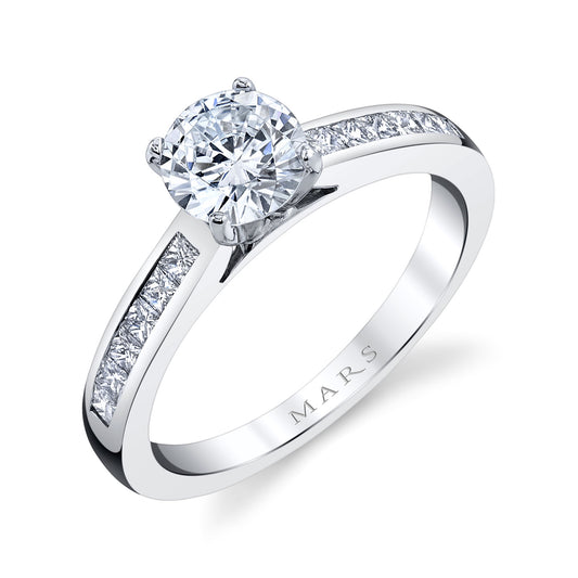 Ladies Round Engagement Ring 27513