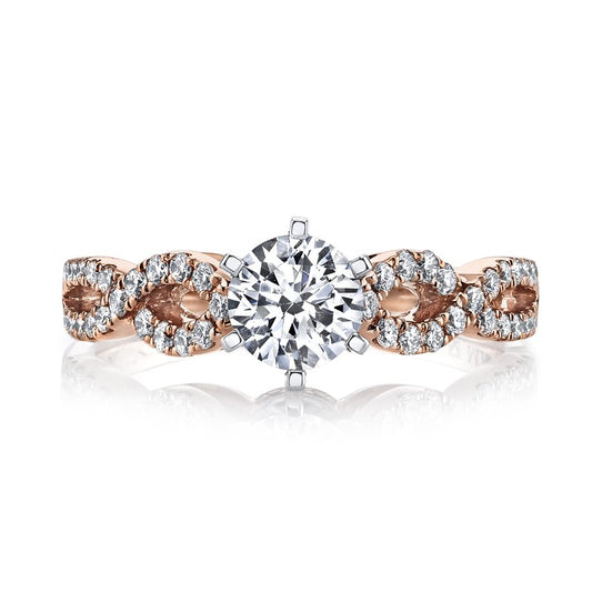 Ladies Round Engagement Ring 25840