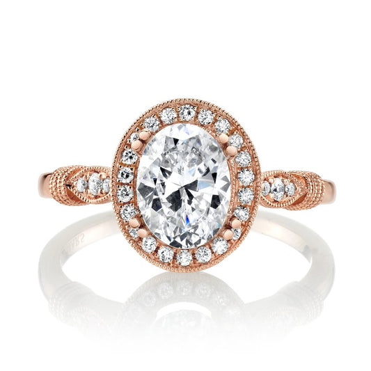 Ladies Oval Engagement Ring 27124
