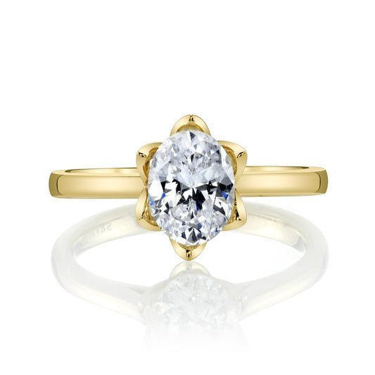 Ladies Oval Engagement Ring 27233