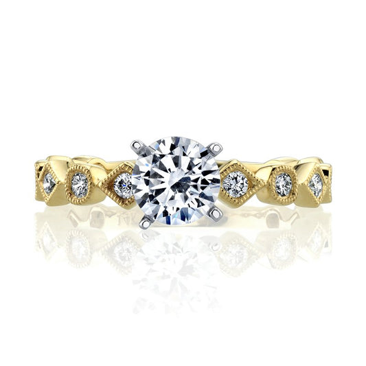 Ladies Round Engagement Ring 27217