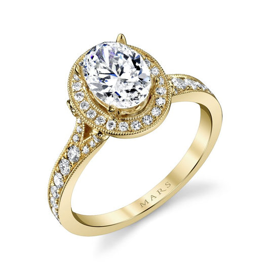 Ladies Oval Engagement Ring 27125