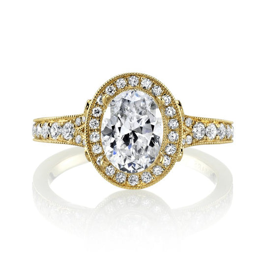Ladies Oval Engagement Ring 27125