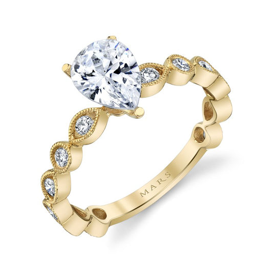 Ladies Pear Engagement Ring 27216