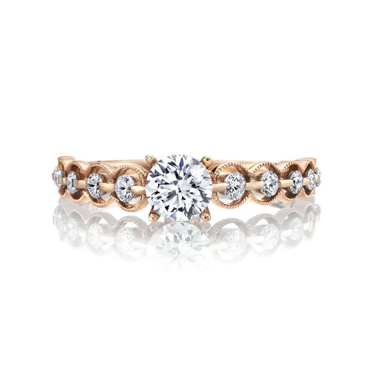Ladies Round Engagement Ring 27090